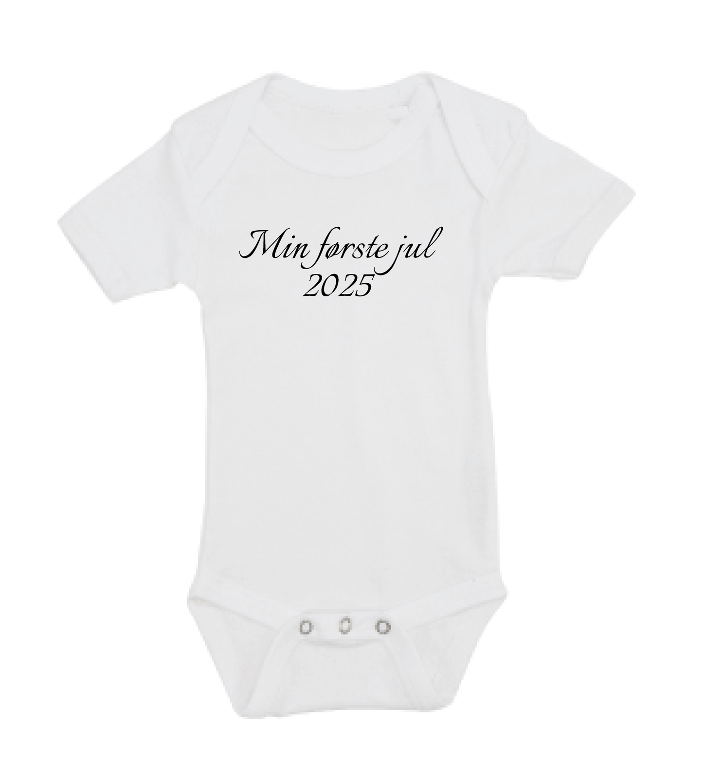 Jule baby bodystocking - Min første jul 2025 tekst
