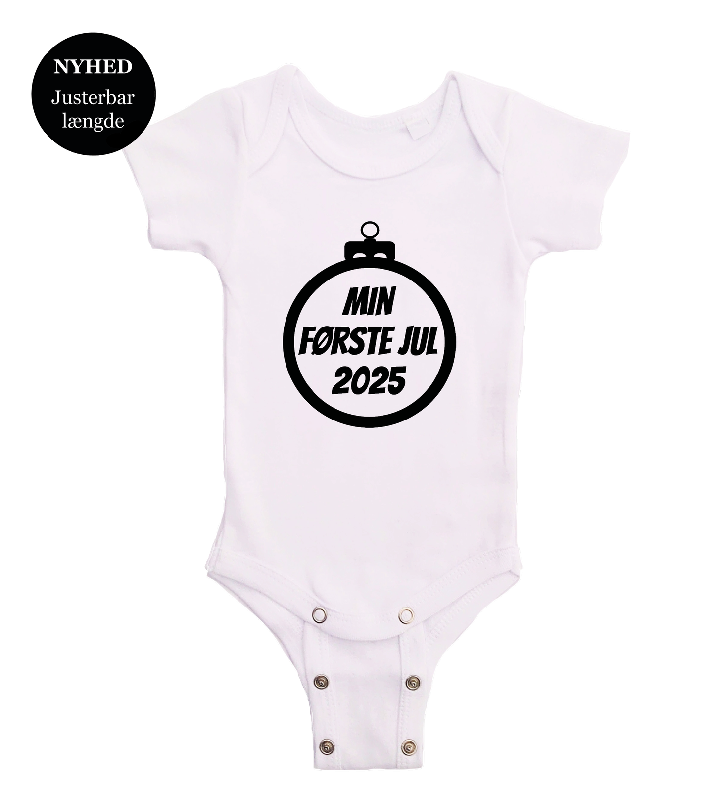 Jule baby bodystocking - Min første jul 2025 julekugle