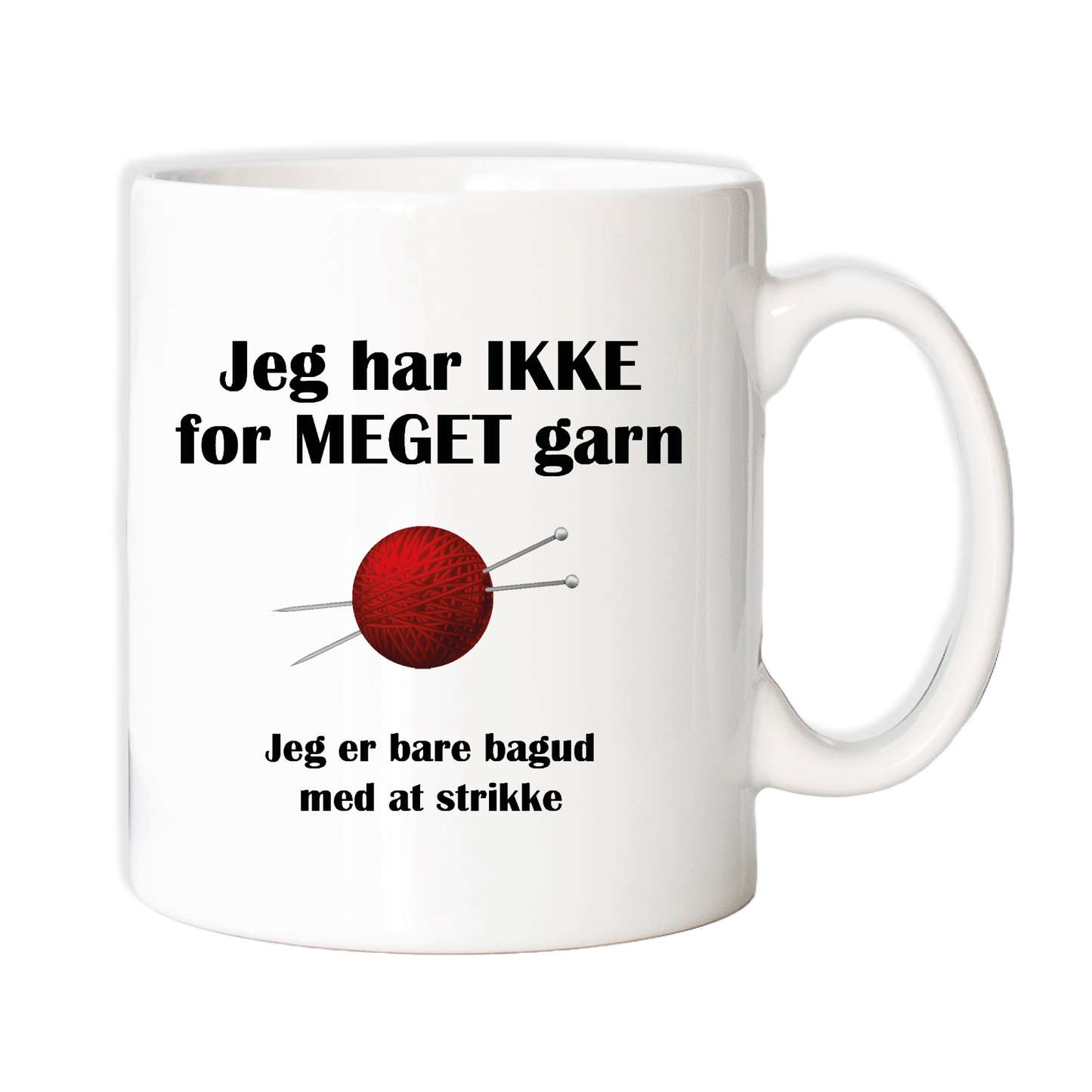 Krus - Jeg har ikke for meget garn, jeg er bare bagud med at STRIKKE