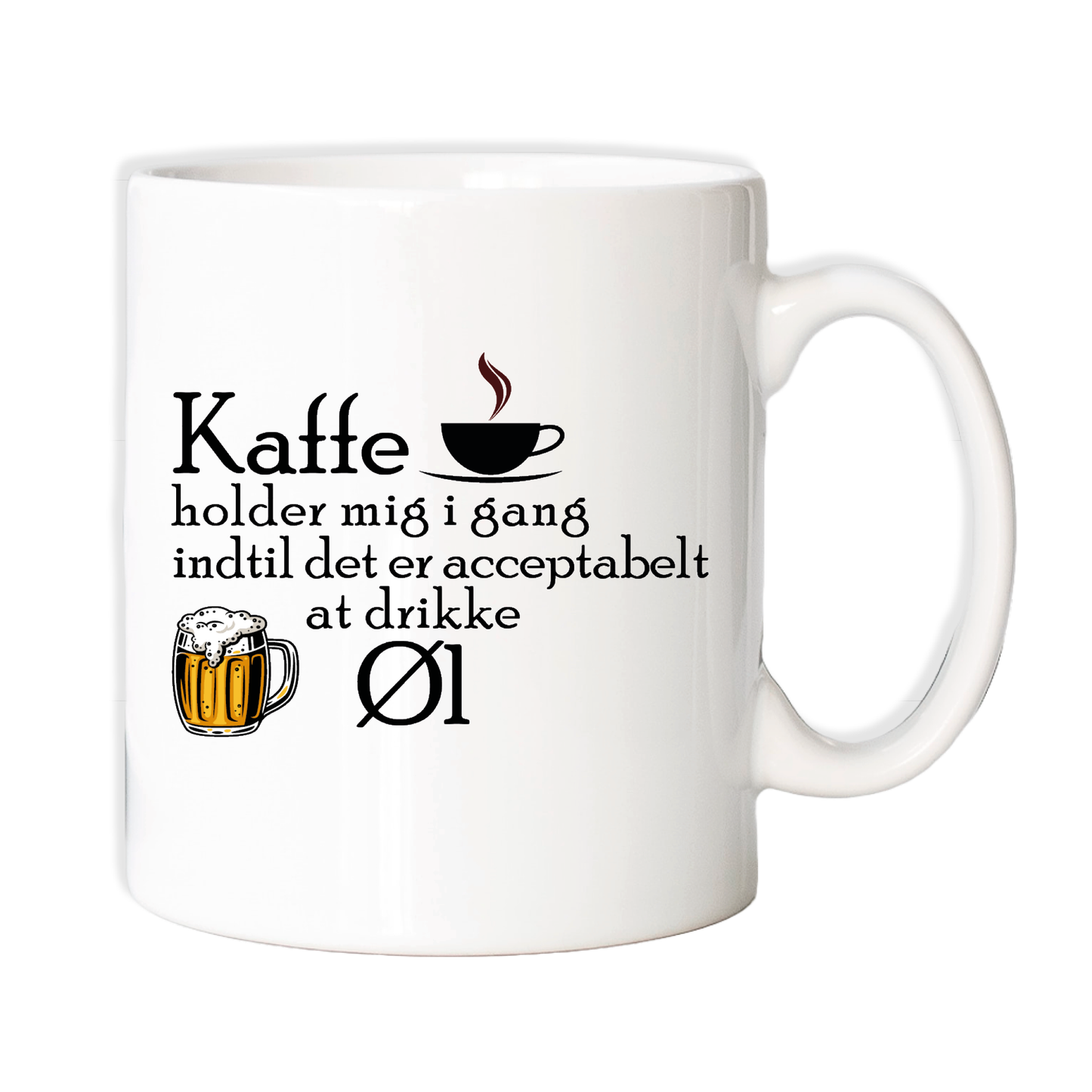 Krus - Kaffe holder mig i gang, indtil det er acceptabelt at drikke ØL