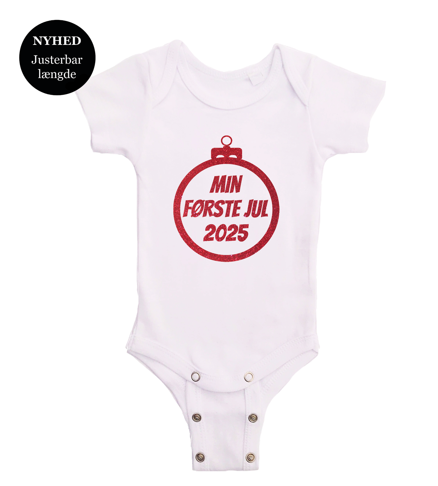 Jule baby bodystocking - Min første jul 2025 julekugle