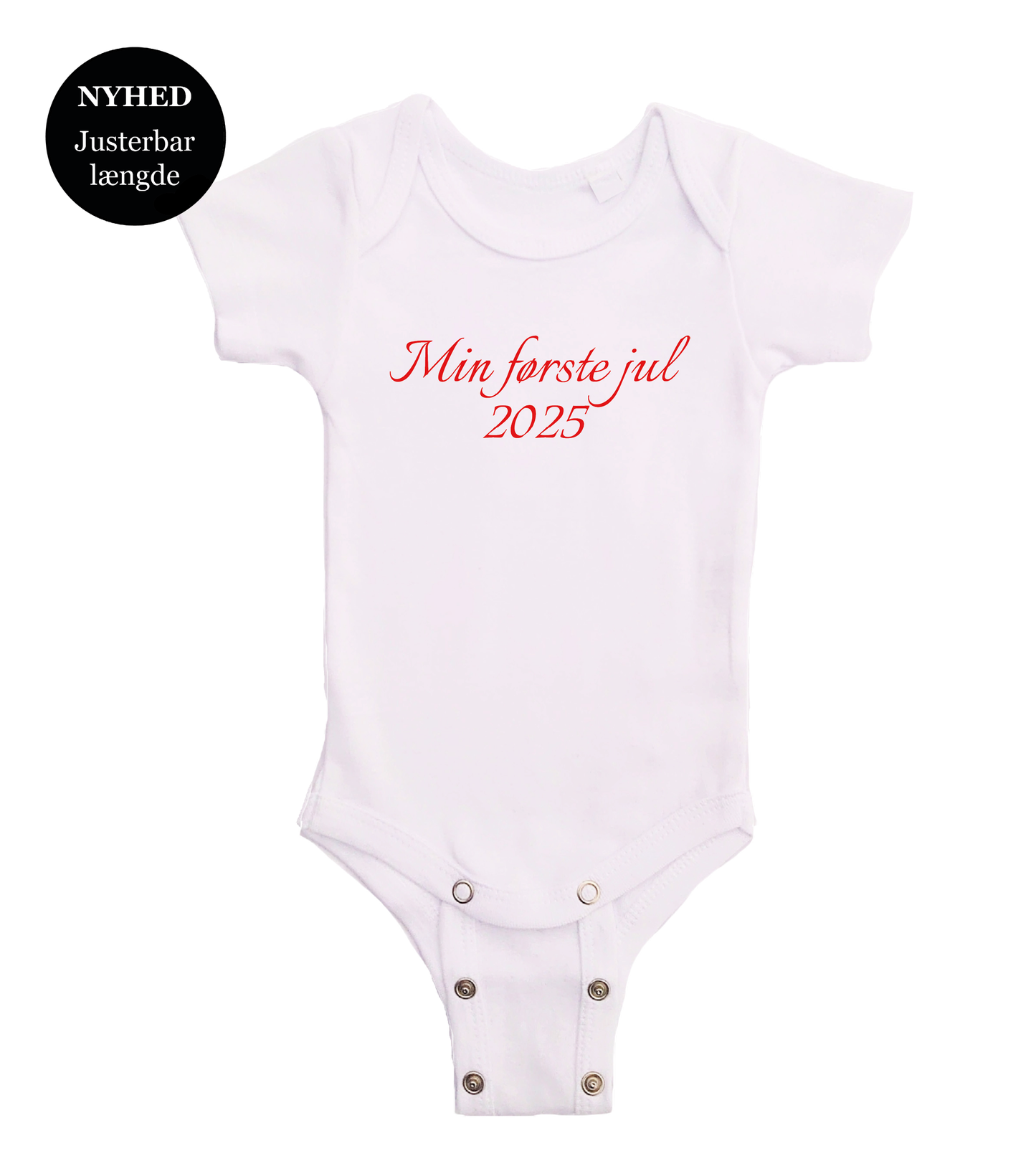 Jule baby bodystocking - Min første jul 2025 tekst