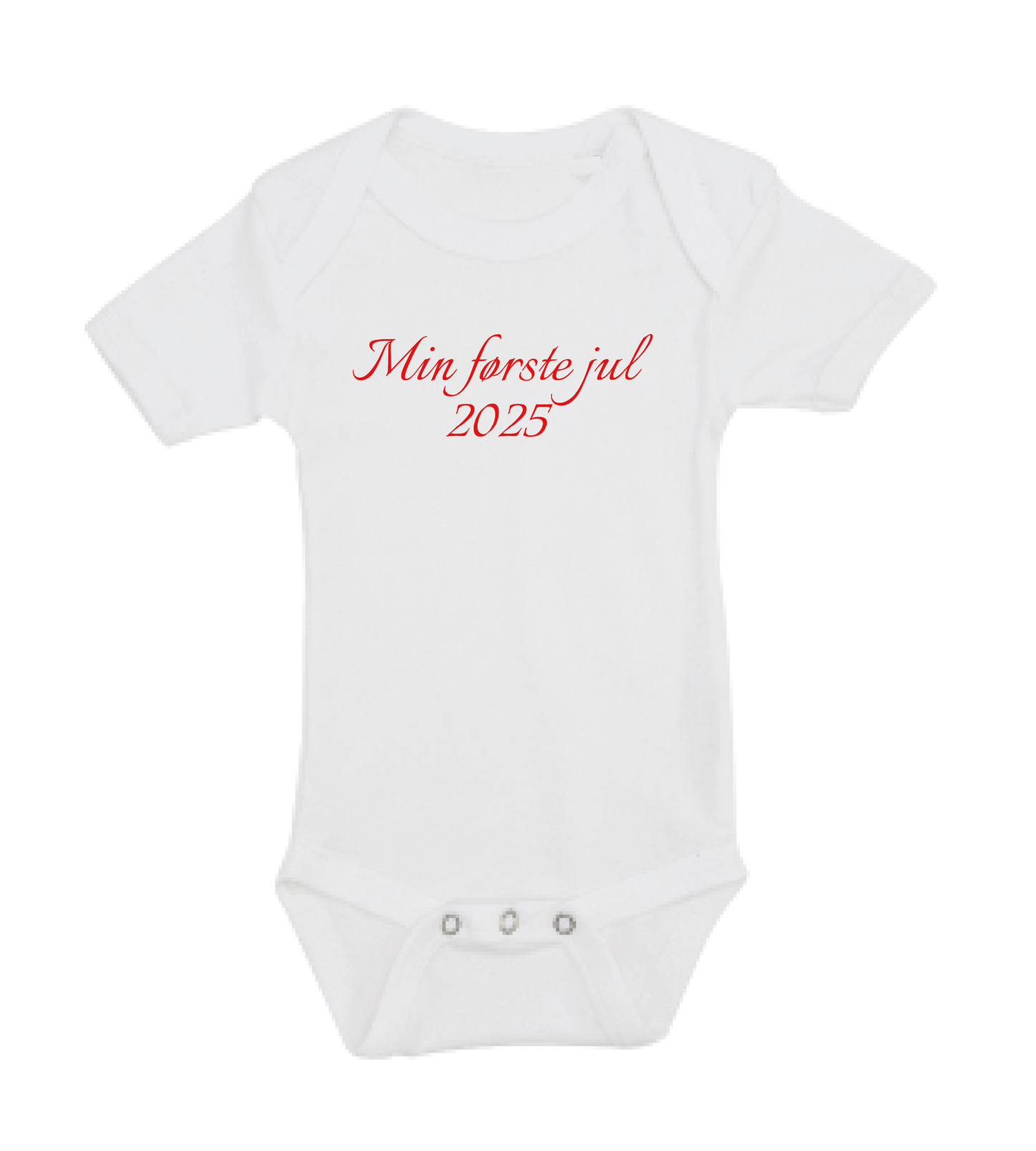 Jule baby bodystocking - Min første jul 2025 tekst
