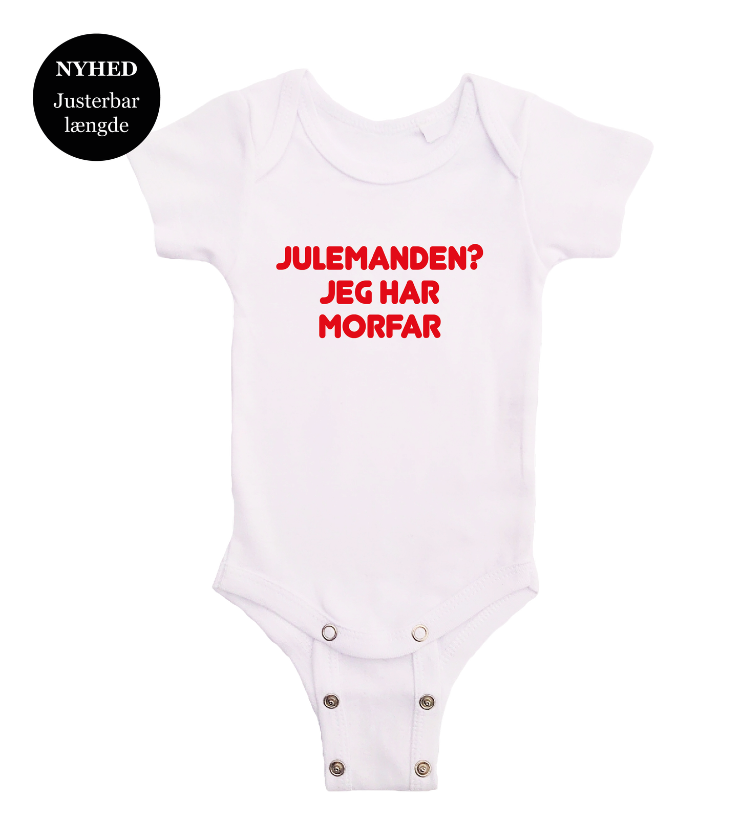 Jule baby bodystocking - Julemanden? jeg har Morfar