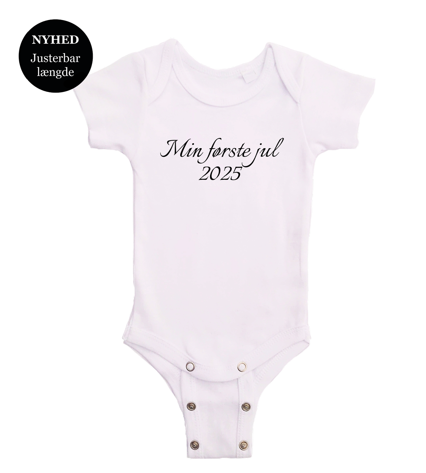 Jule baby bodystocking - Min første jul 2025 tekst