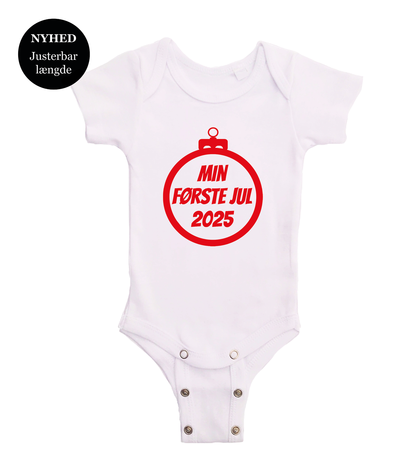Jule baby bodystocking - Min første jul 2025 julekugle