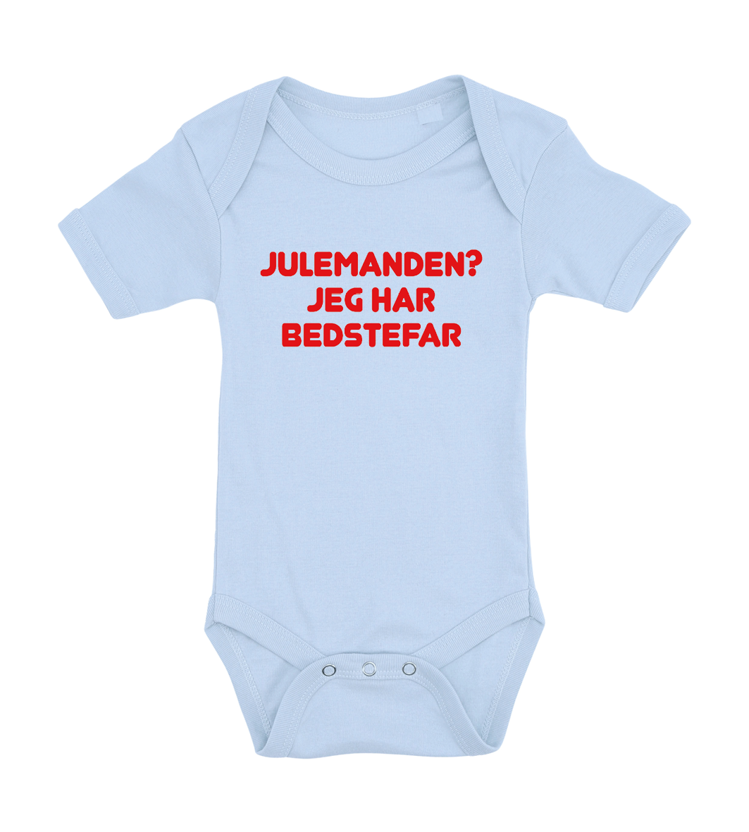 Jule baby bodystocking - Julemanden? jeg har bedstefar