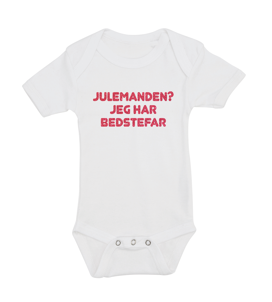 Jule baby bodystocking - Julemanden? jeg har bedstefar