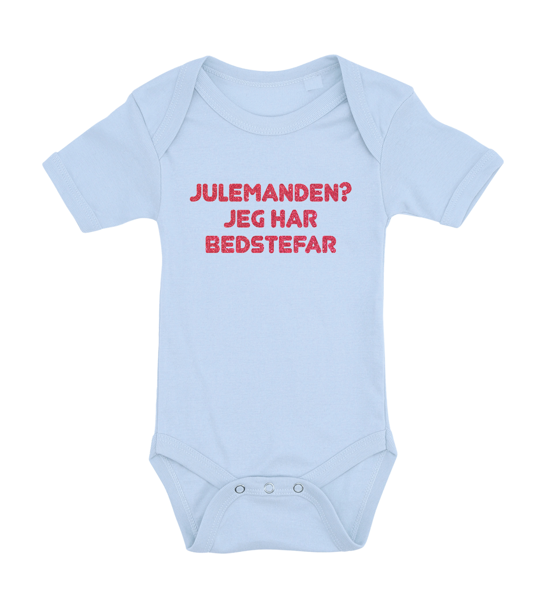 Jule baby bodystocking - Julemanden? jeg har bedstefar