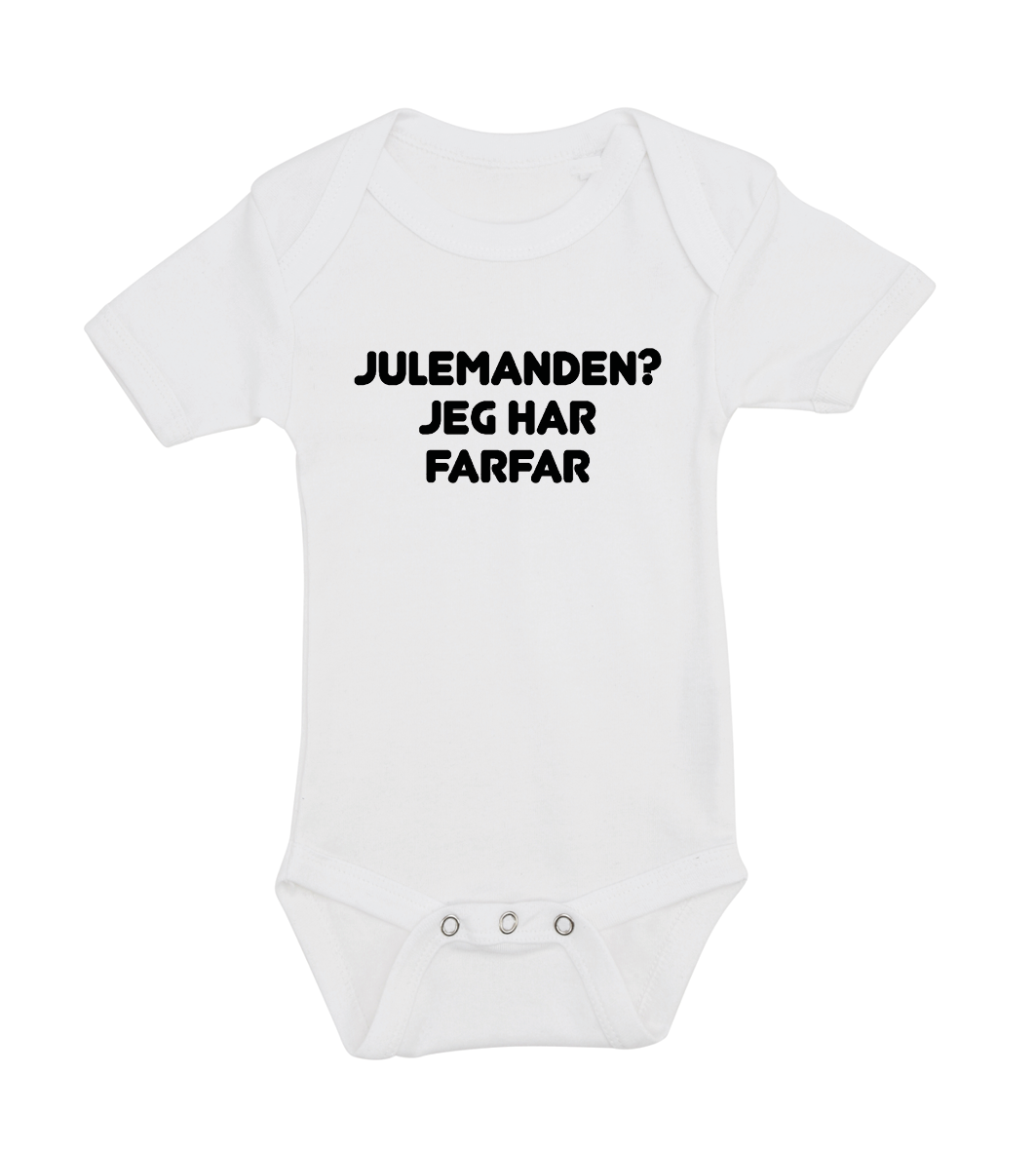 Jule Baby bodystocking - Julemanden? jeg har Farfar