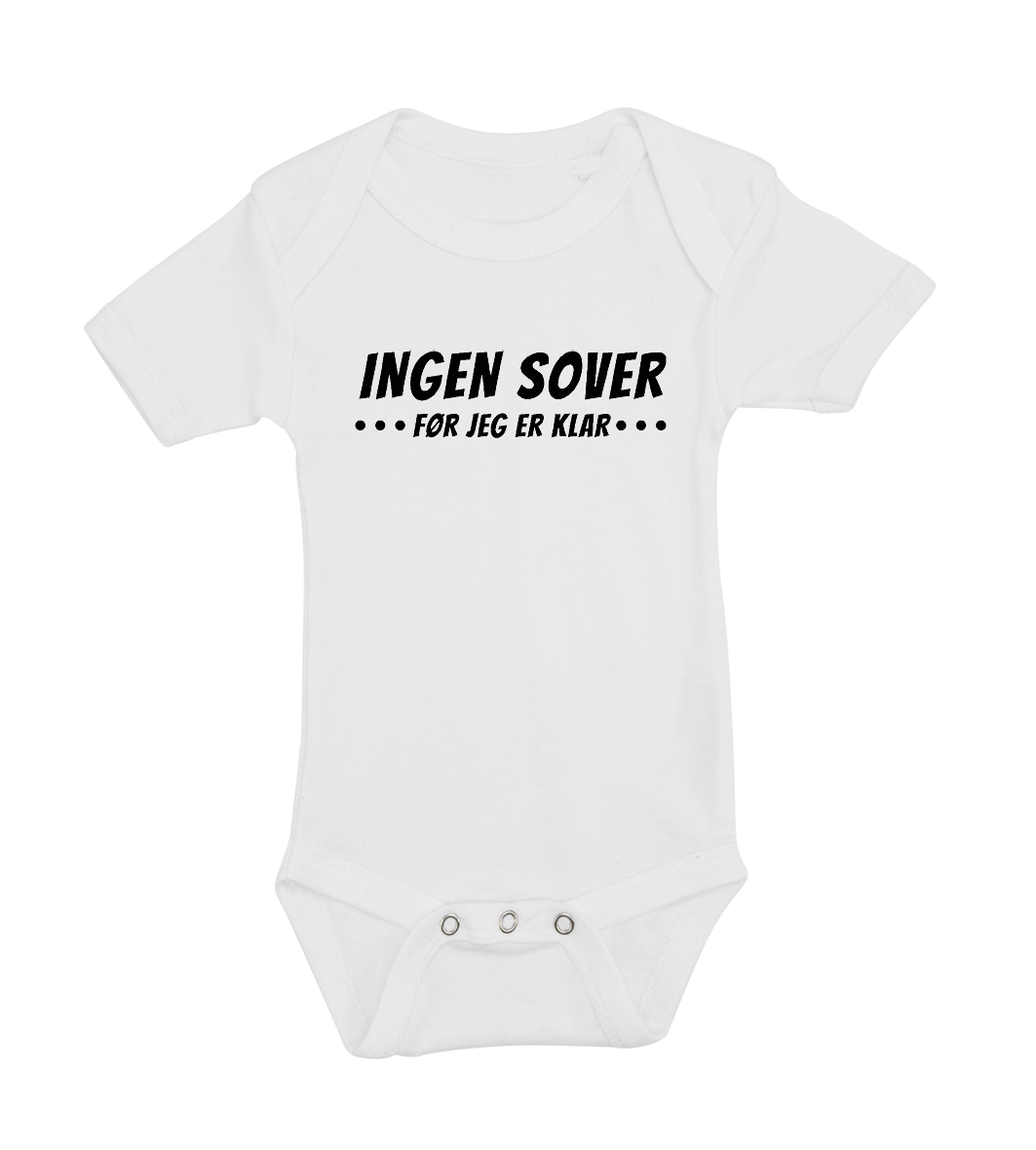 Baby bodystocking - Ingen sover før jeg er klar