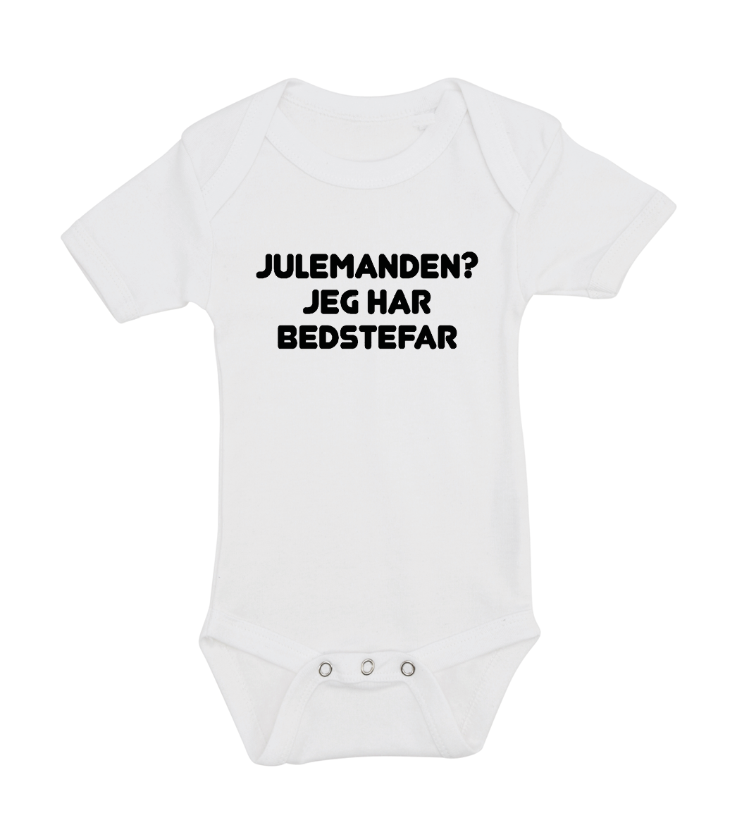Jule baby bodystocking - Julemanden? jeg har bedstefar
